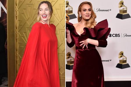 Von Margot Robbie bis Adele: Die Stars lieben jetzt rote Looks