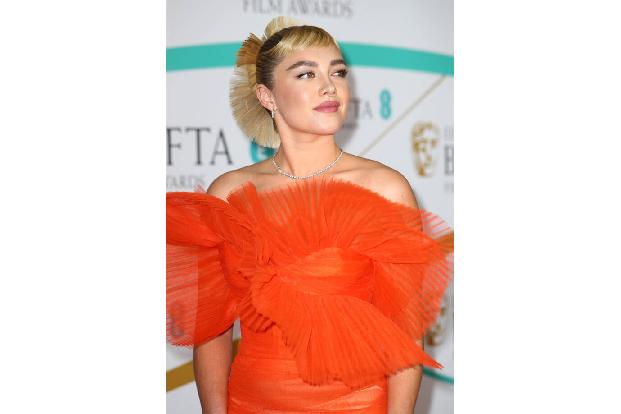 Auch Florence Pugh wurde ihrem Ruf gerecht, sich immer wieder in aufwändiger Garderobe auf dem roten Teppich zu zeigen.