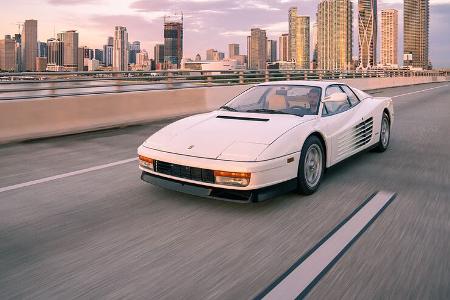 06/2021, Weißer Ferrari Testarossa Original Filmauto Miami Vice