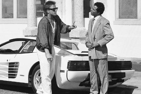 06/2021, Weißer Ferrari Testarossa Original Filmauto Miami Vice