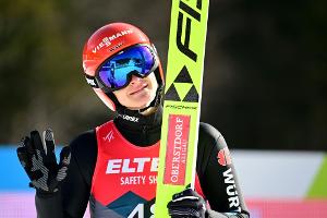 Kombination: Schmid Dritter nach dem Springen - Riiber vorne