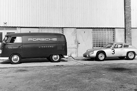VW ID. Buzz Porsche Taycan Renndienst Historie