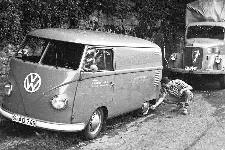 VW ID. Buzz Porsche Taycan Renndienst Historie