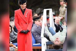 Bei Parade in Windsor: Rückwärtssalto für Prinzessin Kate