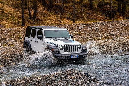 Jeep Wrangler 4Xe PHEV Europa-Version Sahara und Rubicon