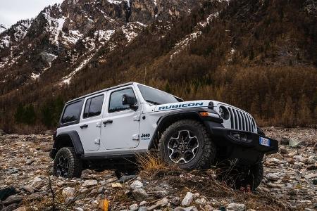 Jeep Wrangler 4Xe PHEV Europa-Version Sahara und Rubicon