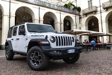 Jeep Wrangler 4Xe PHEV Europa-Version Sahara und Rubicon