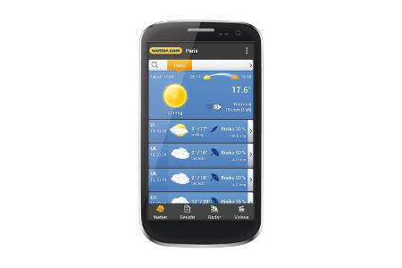 App für Wetter-Vorhersagen