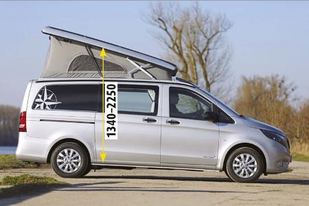 Pössl Campster Vergleichstest, Jules Verne, Nugget, westfalia, Adria