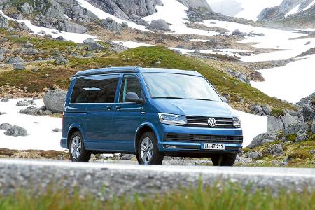 Vw California Coast ohne Chromschmuck und lackierten Spiegeln