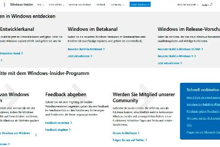 Microsoft bietet Vorabversionen seines Betriebssystems im Insider- Programm über drei „Kanäle“ an: Die unterschiedlichen Preview Builds unterscheiden sich im Test- und Entwicklungsfortschritt.