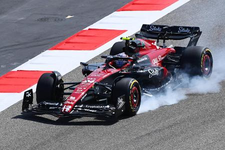 Platz 10: Guanyu Zhou (Alfa Romeo) - Beste Runde: 1:31.586 in FP2 - 1:34.575 in FP1 - 1:33.180 in FP3