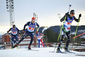 Deutsche Biathleten Dritte in der Staffel