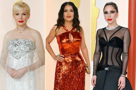 Lady Gaga, Salma Hayek und Co.: Modische Hingucker bei den Oscars 2023