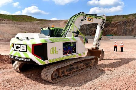 JCB 220X Hydrogene Wasserstoff Brennstoffzelle