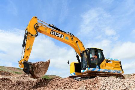 JCB Wasserstoff-Brennsoffzellenbagger 220X