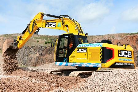 JCB Wasserstoff-Brennsoffzellenbagger 220X