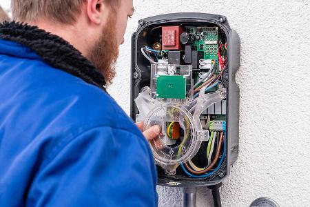 Elektroauto Laden Verriegelung Stecker