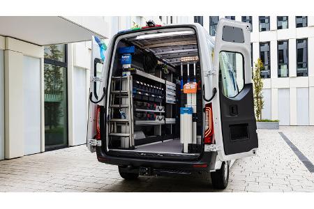 Mercedes E-Sprinter 2023 Kasten Sortimo Handwerker