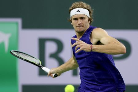 Indian Wells: Zverev locker in Runde drei - Tsitsipas raus