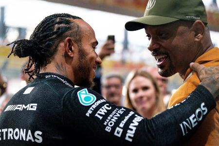 Auftritt bei der Formel 1: Will Smith hat Lewis Hamilton angefeuert Auftritt bei der Formel 1: Will Smith hat Lewis Hamilton angefeuert