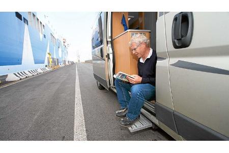 Check-in am Hafen