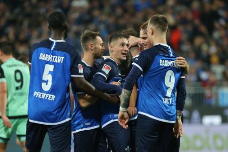 2. Liga: Darmstadt baut Führung aus - Bielefeld holt Punkt