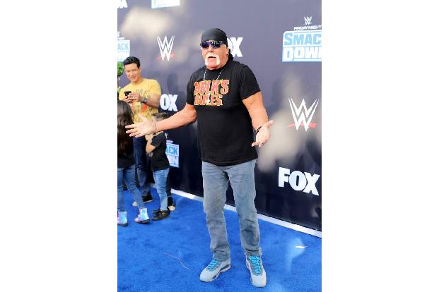 Wrestler Hulk Hogan kann so schnell nichts umhauen, aber als beim Landen auf Island 2019 der Reifen seiner Maschine platze und 
