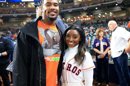 US-Turnstar Biles heiratet NFL-Spieler Owens US-Turnstar Biles heiratet NFL-Spieler Owens