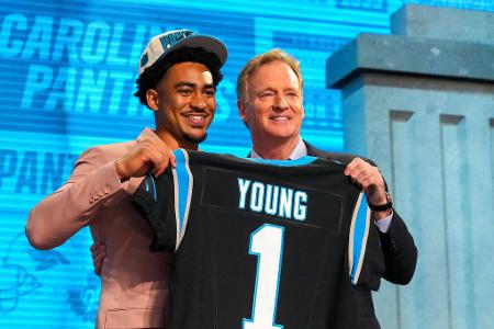 Der große Moment - Mit Spannung wurde erwartet, wen die Carolina Panthers mit dem ersten Pick auswählen. Am Ende fällt die Entscheidung auf Quarterback Bryce Young.
