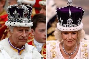 Feierliche Krönung von König Charles - mit einer strahlenden Camilla