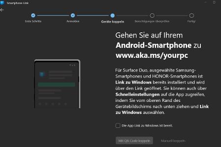 Microsoft bietet seit Windows 10 eine eigene App für das Verbinden von Computern und Smartphones.