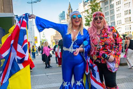 Ansonsten galt auch in Liverpool: Hauptsache bunt!