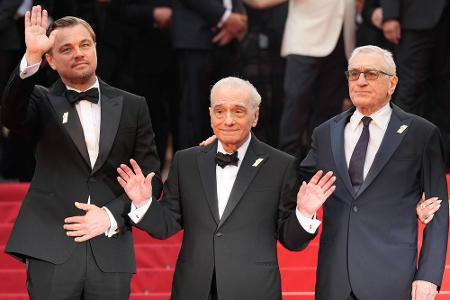 Filmstars Leonardo DiCaprio, Martin Scorsese und Robert De Niro