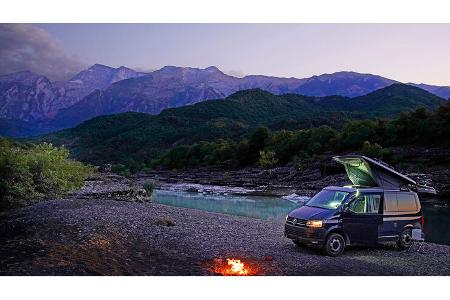 Albanien mit dem Campingbus Lagerfeuer f