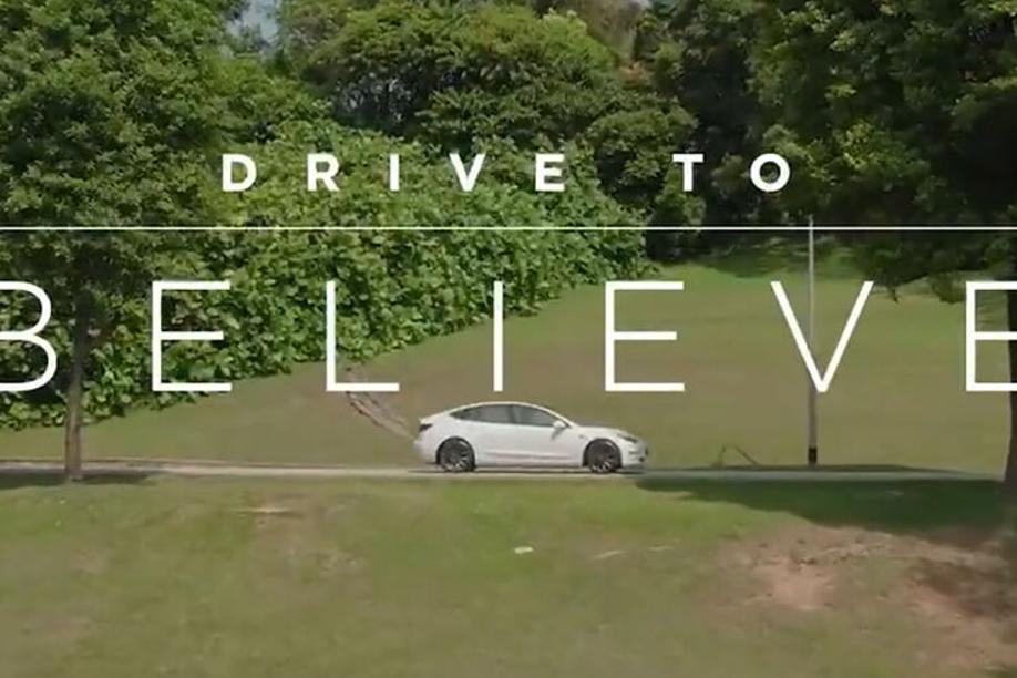 Tesla Werbespot Drive to believe