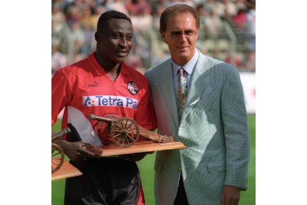 1993: Anthony Yeboah (Eintracht Frankfurt) mit 20 Toren