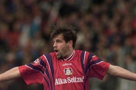 1997: Ulf Kirsten (Bayer Leverkusen) mit 22 Toren