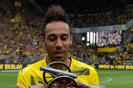 2017: Pierre-Emerick Aubameyang (Borussia Dortmund) mit 31 Toren