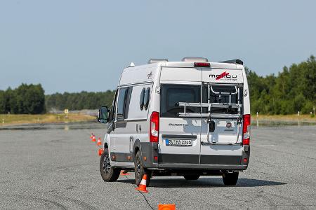 Dauertestabschluss Malibu Reisemobil im Slalom 