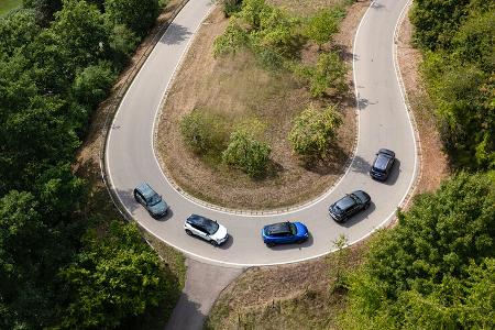 Kia Niro, Mazda CX-30, Nissan Juke, Renault Captur, VW T-Cross