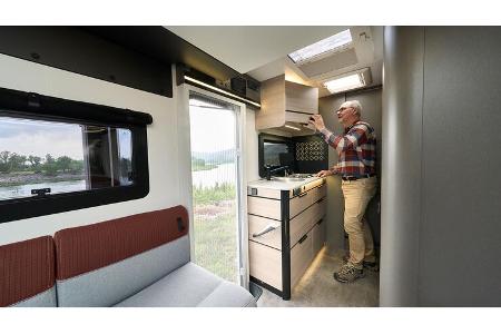 Küche, Camping-Küche, Küchenzeile, Herd