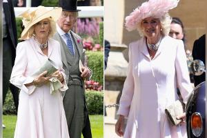 Königin Camilla recycelt Kleid von Harry und Meghans Hochzeit