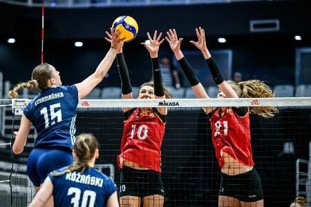 Nations League: Volleyballerinnen verlieren gegen Polen Nations League: Volleyballerinnen verlieren gegen Polen