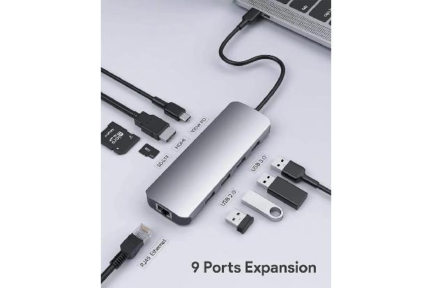 USB-C-Hub mit allen Anschlüssen