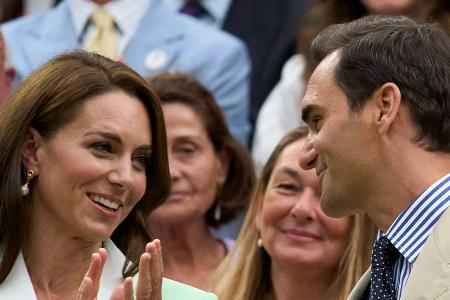 An der Seite von Prinzessin Kate: Roger Federer zurück in Wimbledon An der Seite von Prinzessin Kate: Roger Federer zurück in Wimbledon