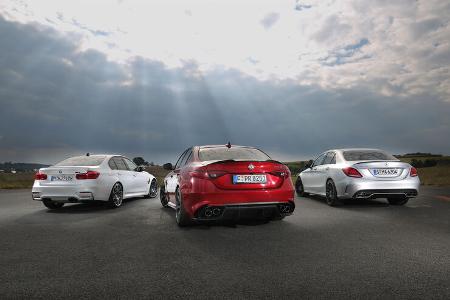 Alfa Romeo Giulia QV, BMW M3 Competition, Mercedes-AMG C 63 S