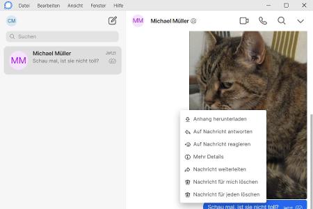 Auch Signal bietet eine Version für den PC. Diese ermöglicht es wie auch andere Messenger, Bilder und Videos aus Chats lokal zu speichern. Zum Einrichten wird das Smartphone benötigt.