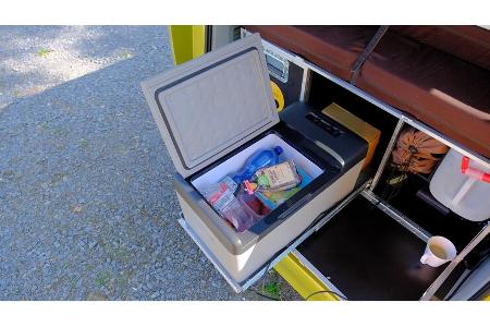 Kühlbox, Heckauszug