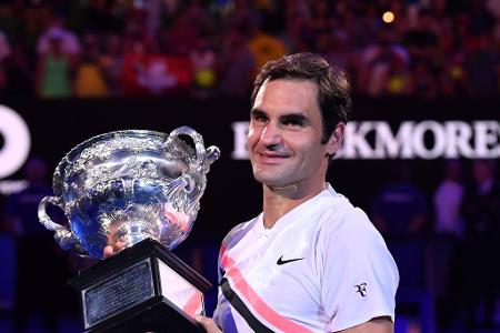 Nummer 20 - Bei den Australian Open 2018 gelingt Federer ein weiterer Meilenstein. Ein bockstarkes Turnier krönt der Schweizer mit seinem 20. Grand-Slam-Titel. Im spannenden Finale schlägt Federer den Kroaten Marin Cilic mit 6:2, 6:7 (5:7), 6:3, 3:6, 6:1.